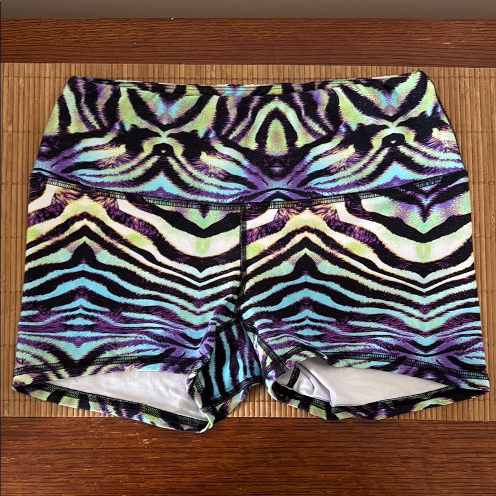 2POOD Zebra Print Athletic Shorts